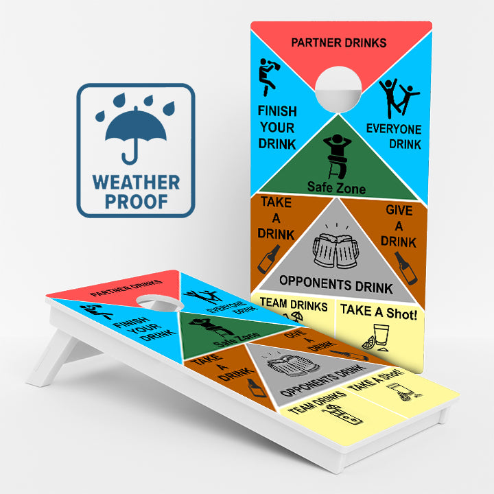 Drinking Game Weather Proof Cornhole Boards