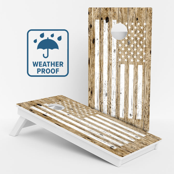 Camo American Flag Weather Proof Cornhole Boards
