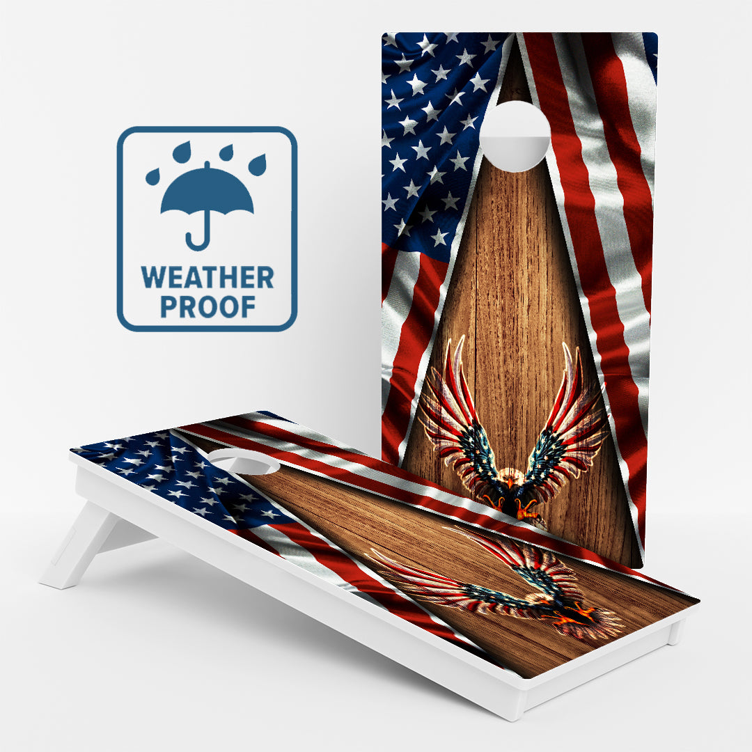 Patriotic Weather Proof Cornhole Boards