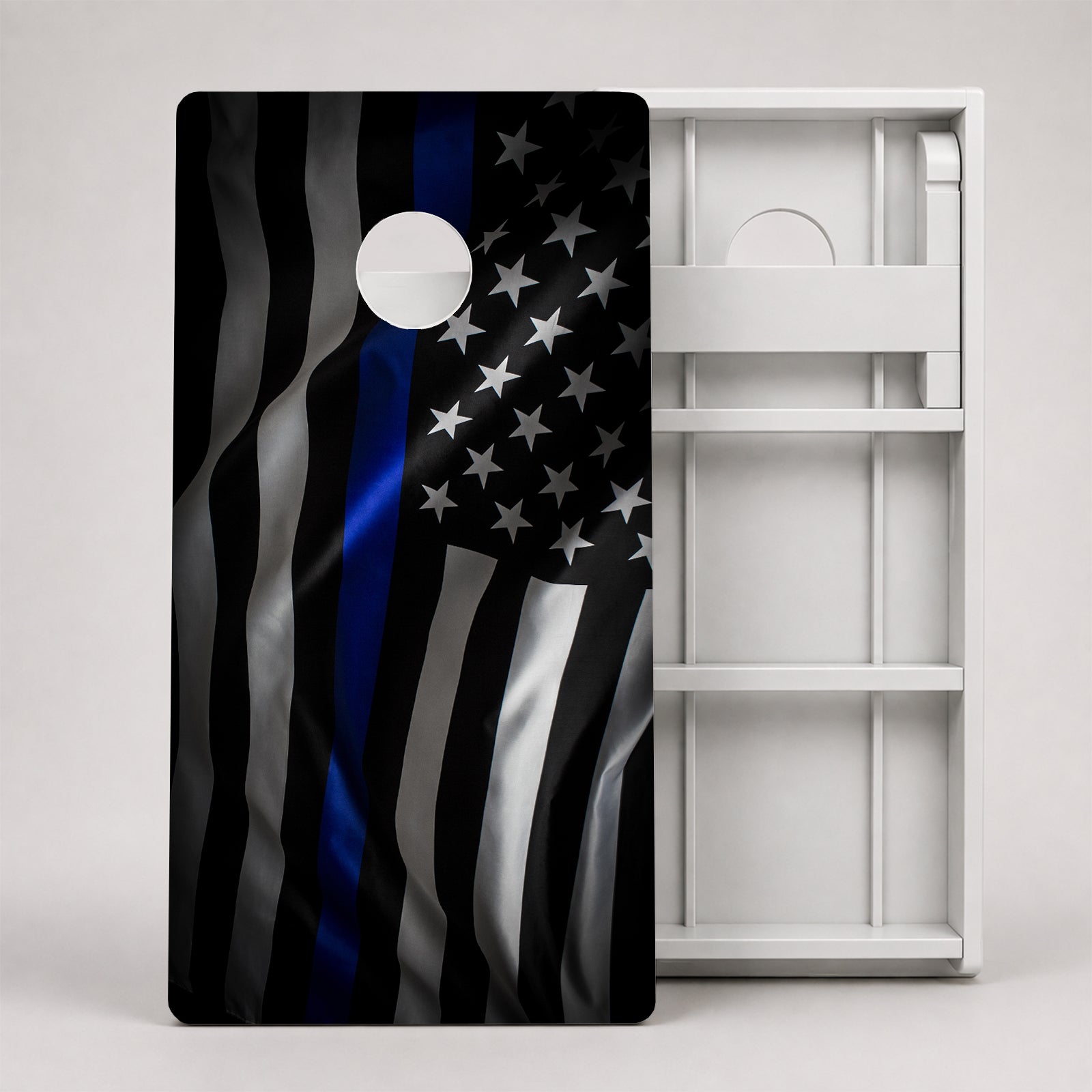 Blue Line Flag Weather Proof Cornhole Boards