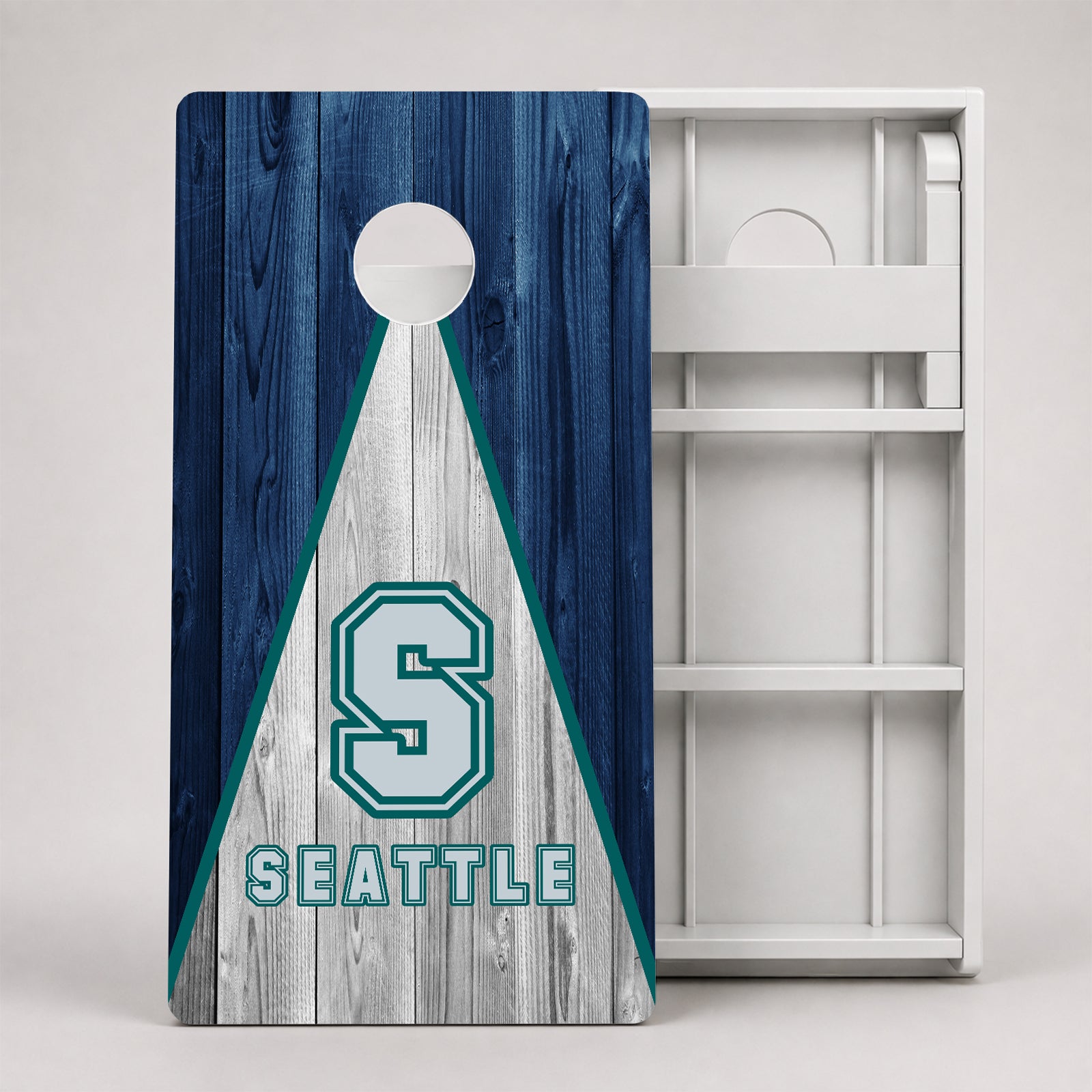 Seattle Baseball Weather Proof Cornhole Boards