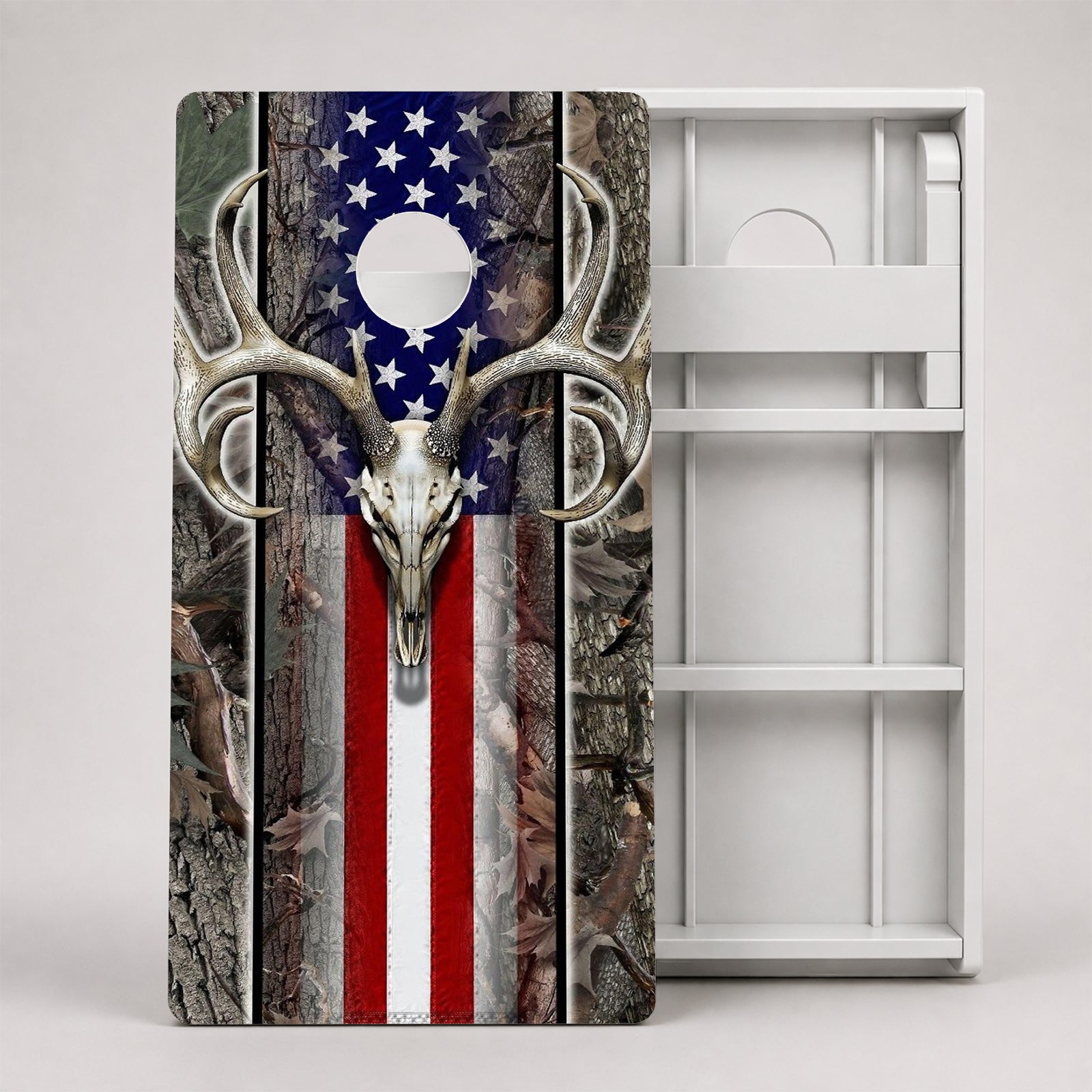 Hunting American Flag Weather Proof Cornhole Boards