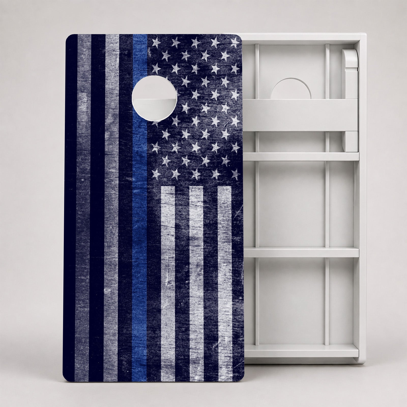 Thin Blue Line Flag Weather Proof Cornhole Boards