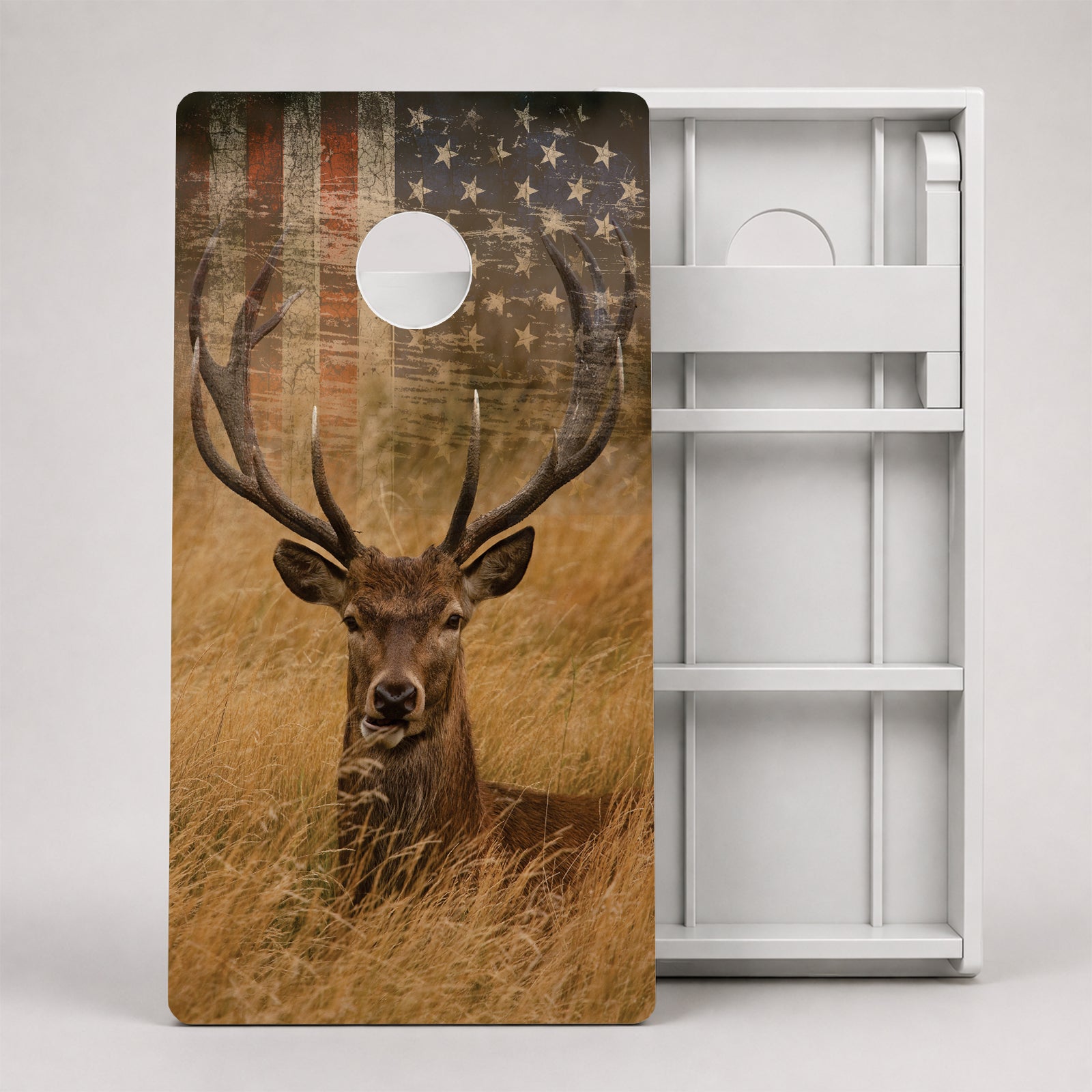 Deer Flag Weather Proof Cornhole Boards