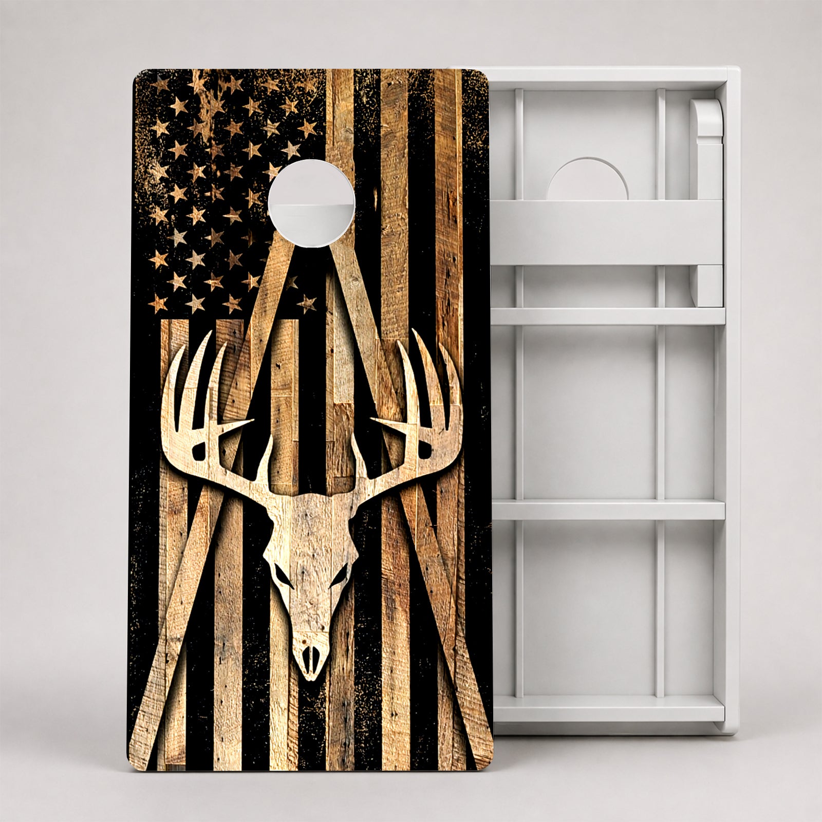 Deer Skull Weather Proof Cornhole Boards