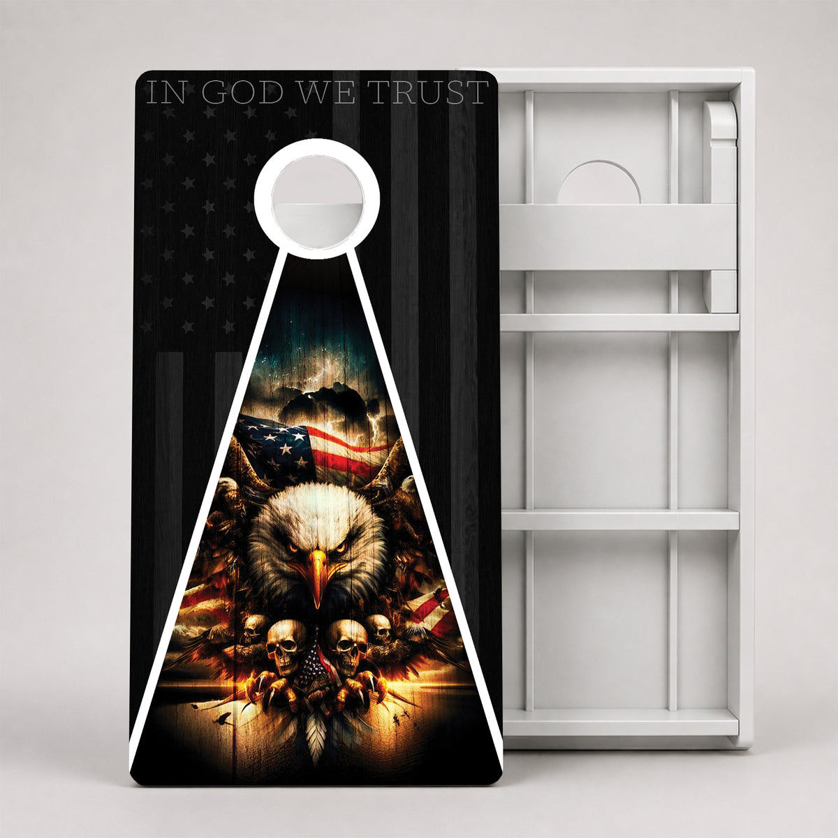 In God We Trust Weather Proof Cornhole Board