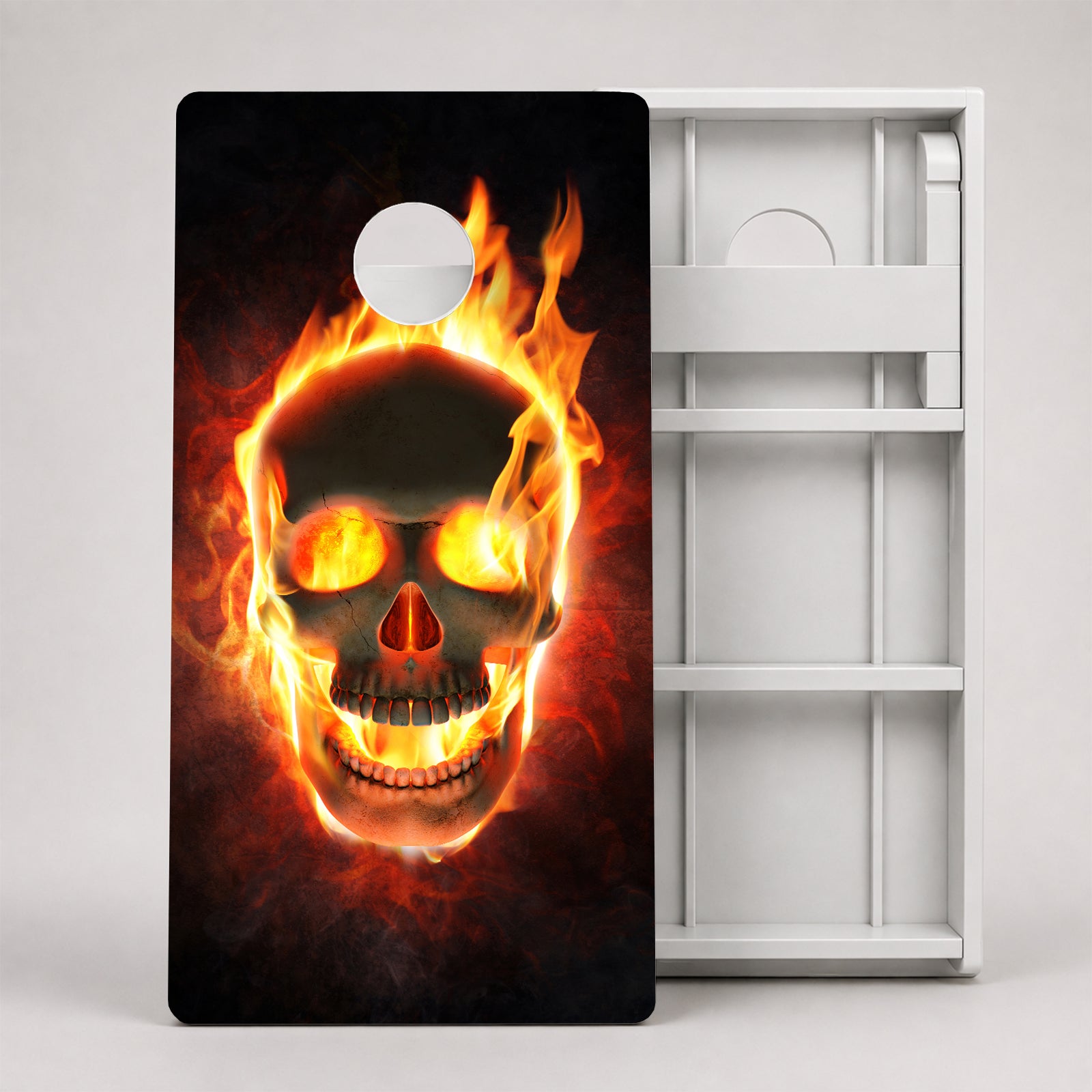 Fire Skull Weather Proof Cornhole Boards