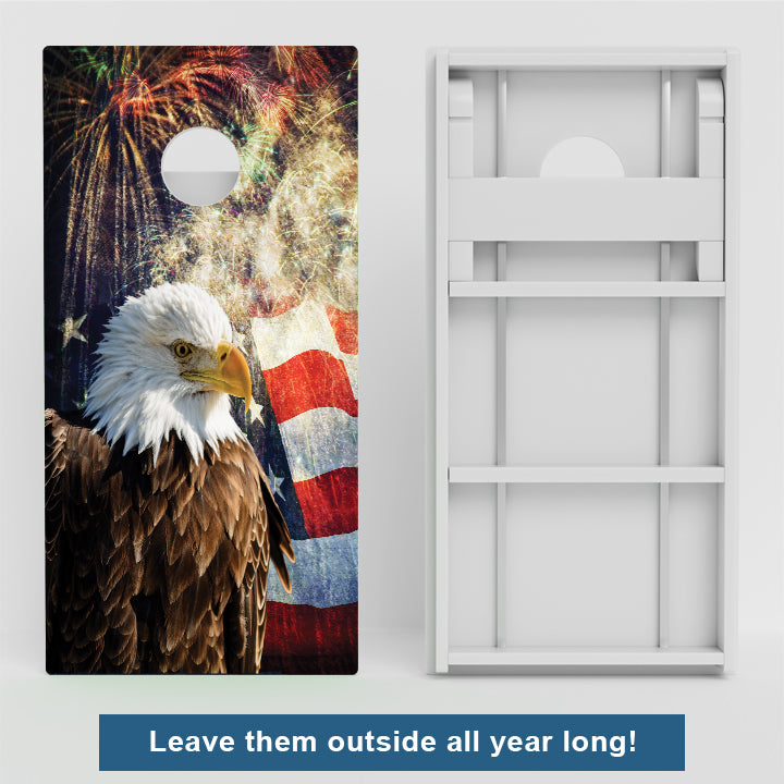 American Flag/Eagle Weather Proof Cornhole Boards