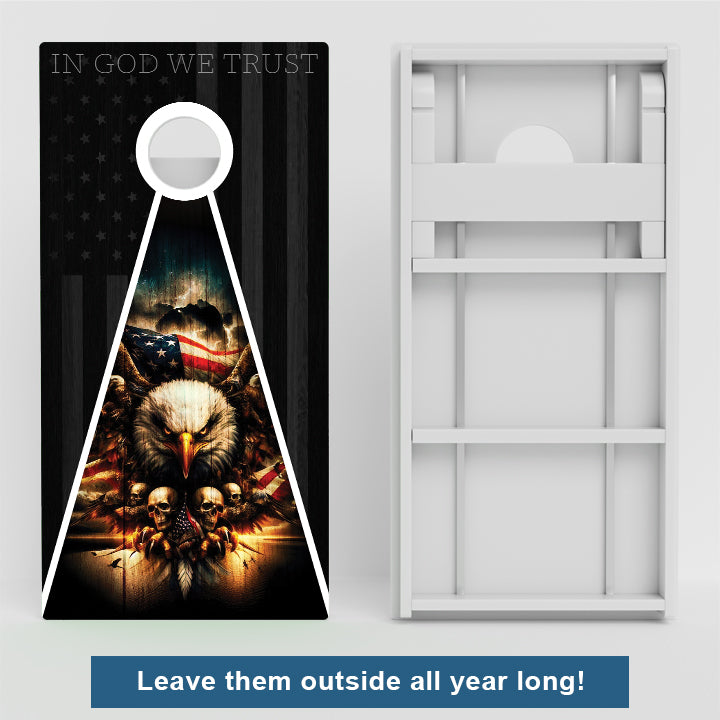 In God We Trust Weather Proof Cornhole Board