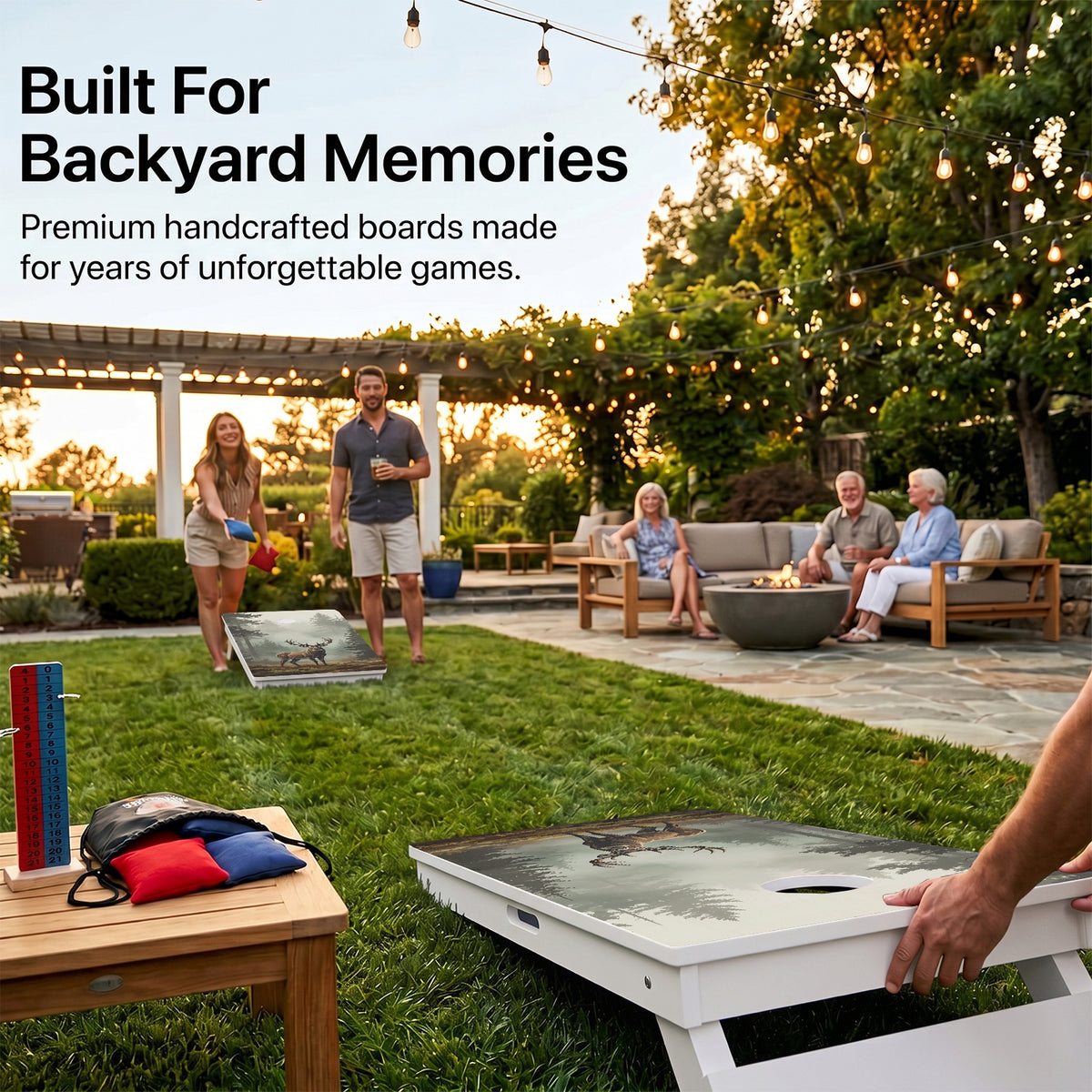 Deer Weather Proof Cornhole Boards