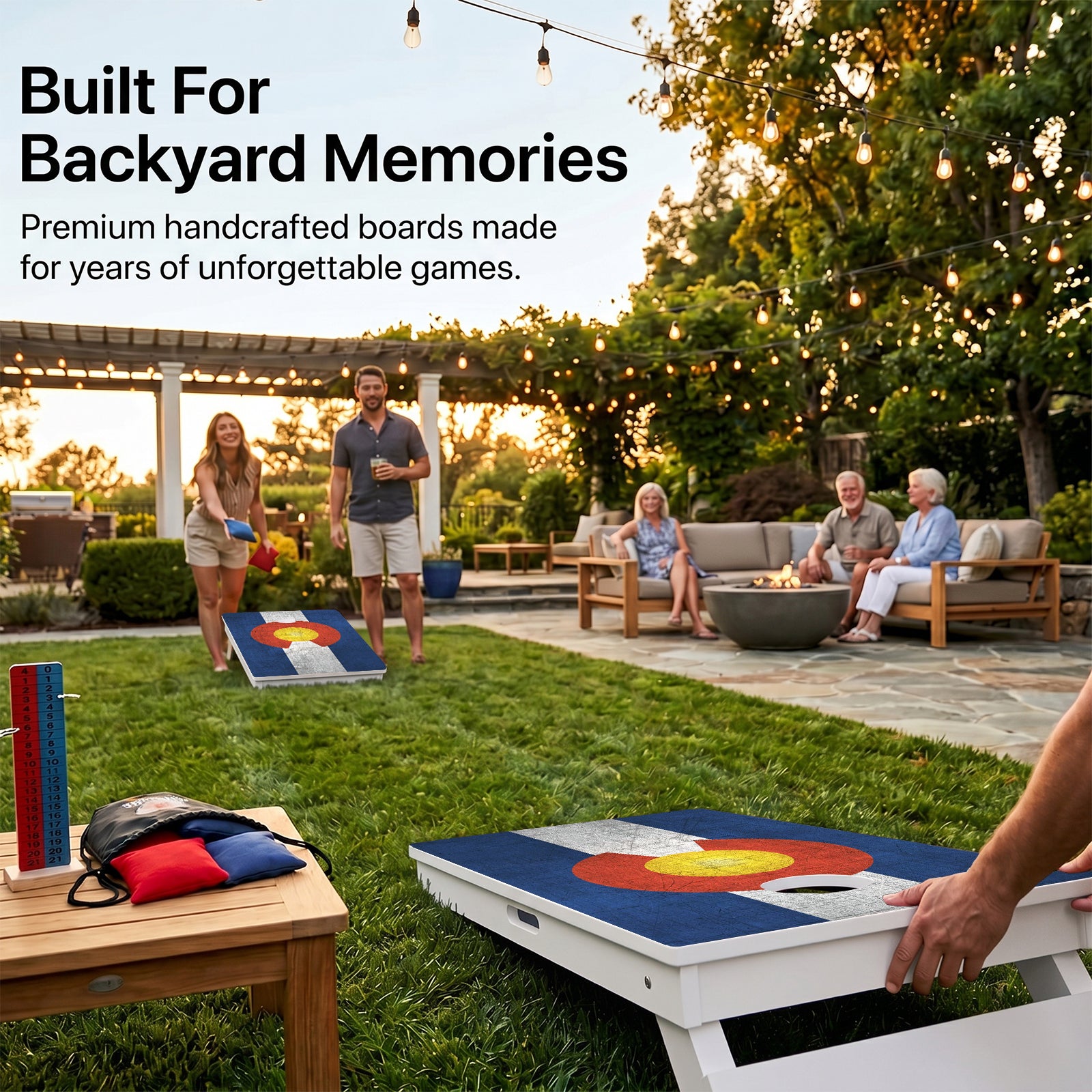 Colorado Flag Weather Proof Cornhole Boards