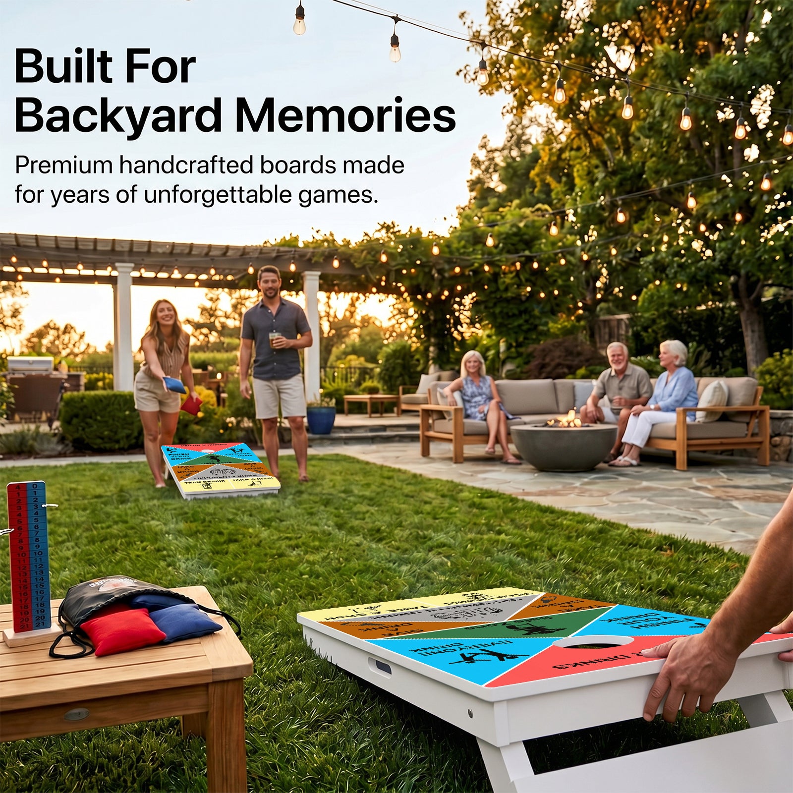 Drinking Game Weather Proof Cornhole Boards