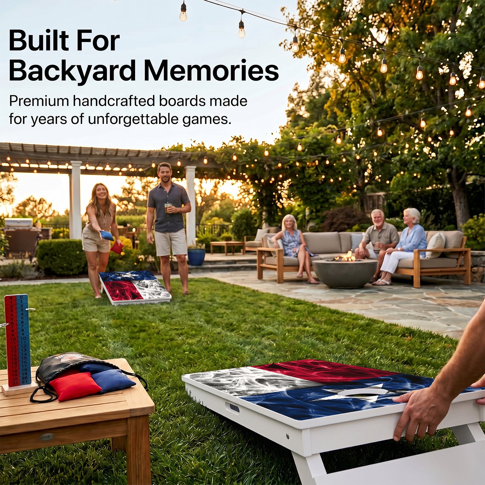 Texas Flag Weather Proof Cornhole Boards