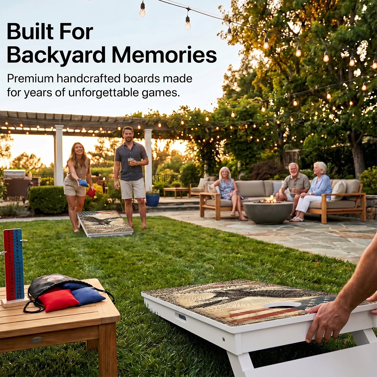 1776-2026 Weather Proof Cornhole Boards