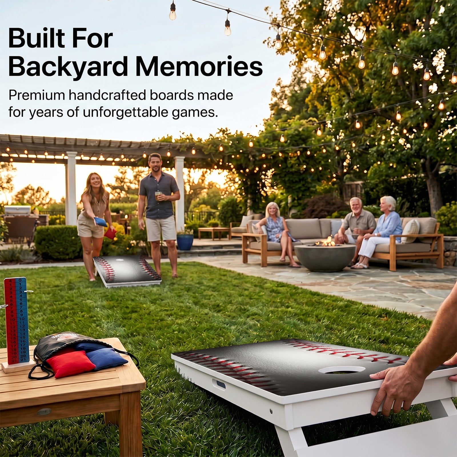 Baseball Weather Proof Cornhole Boards