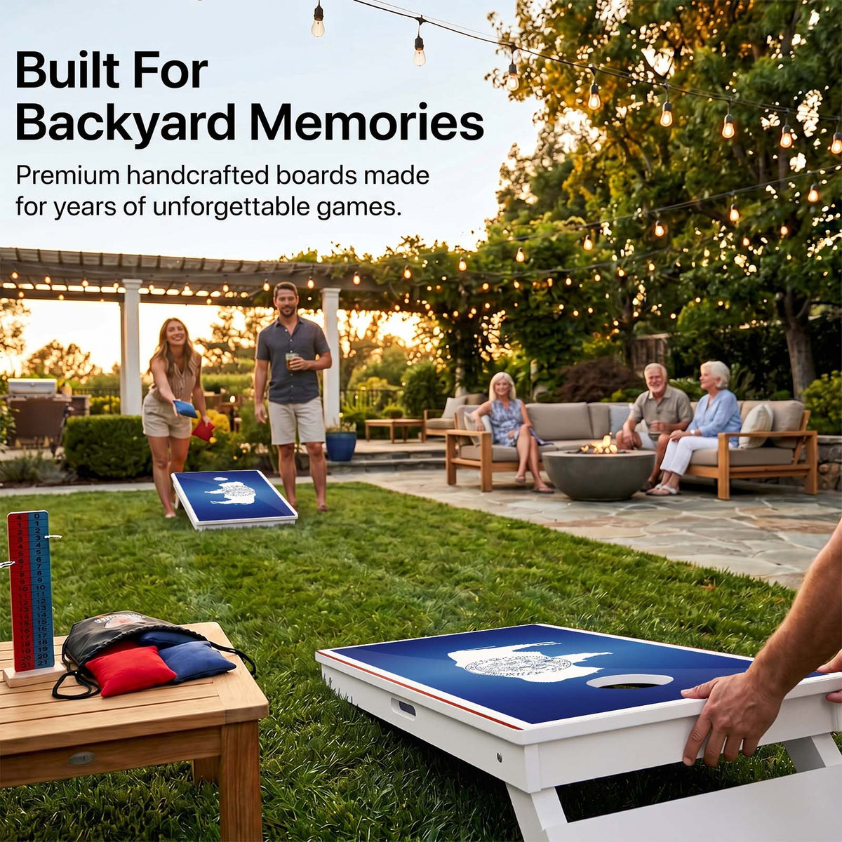 Wyoming Flag Weather Proof Cornhole Boards