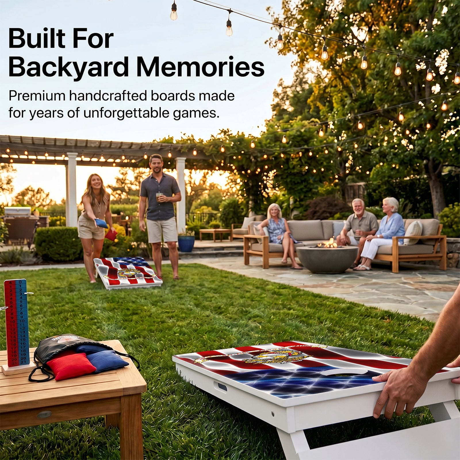 Marine Corps Weather Proof Cornhole Boards