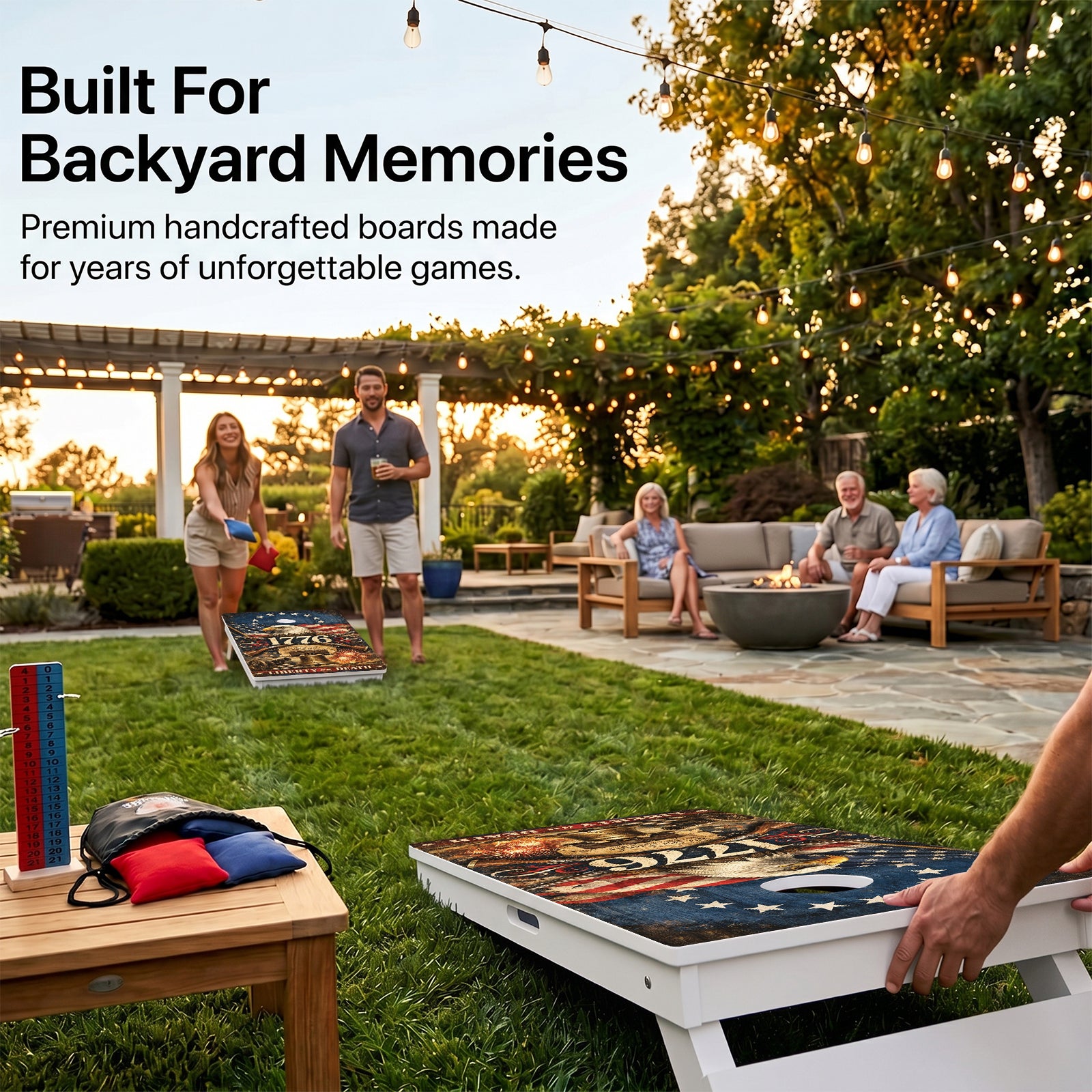 Liberty Or Death Weather Proof Cornhole Boards