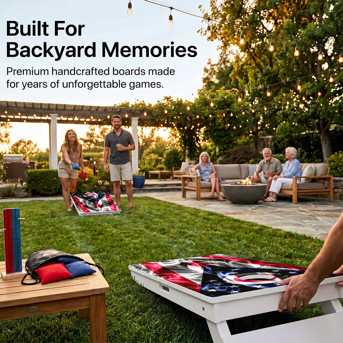Ohio Flag Weather Proof Cornhole Boards
