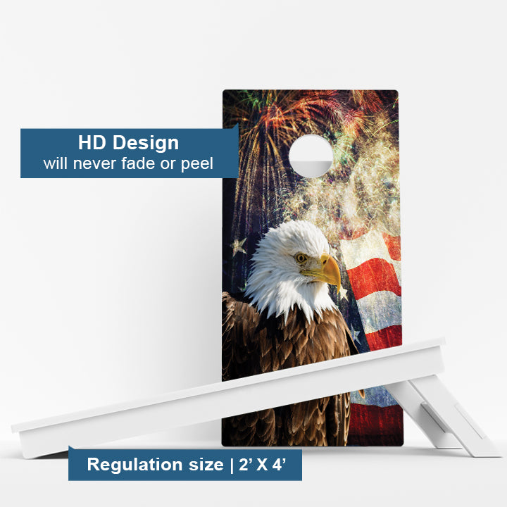 American Flag/Eagle Weather Proof Cornhole Boards
