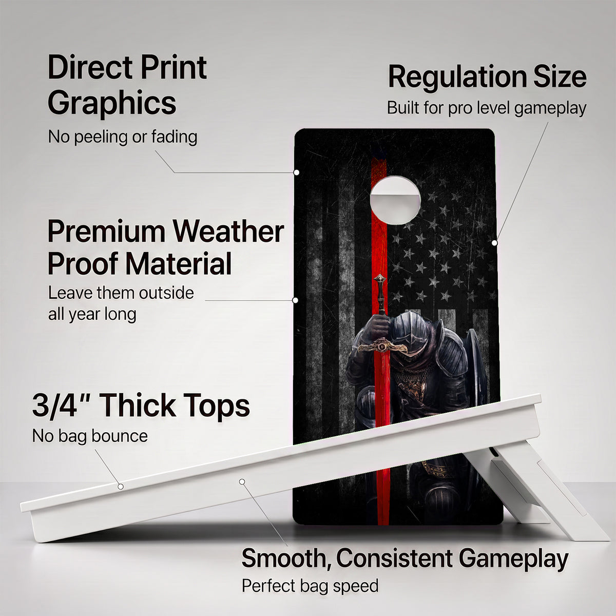 Red Line Knight Weather Proof Cornhole Boards