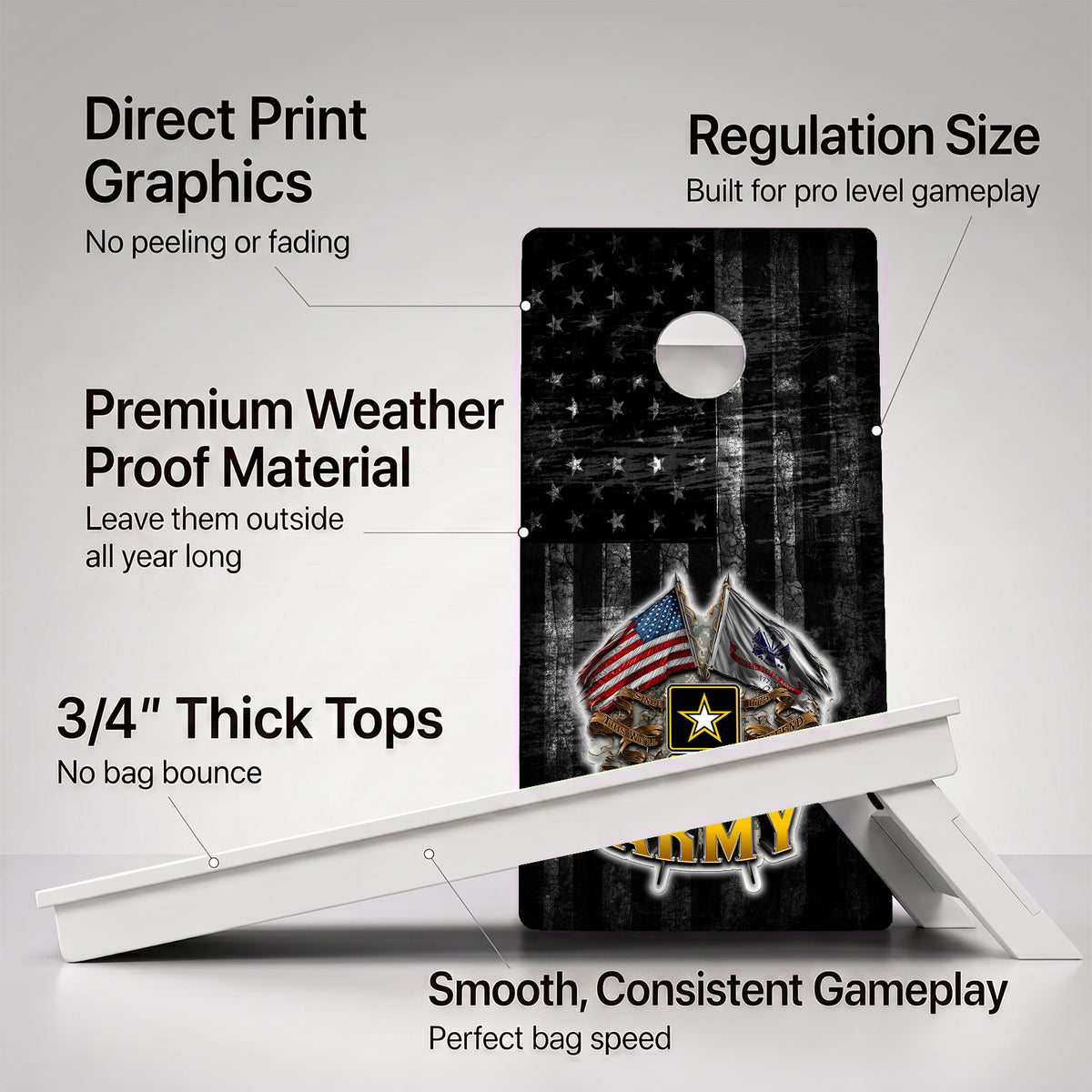 US Army Weather Proof Cornhole Boards