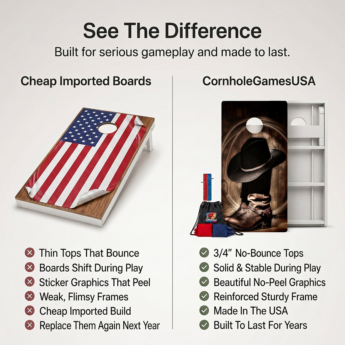 Country Living Weather Proof Cornhole Boards