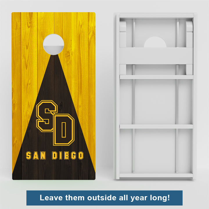 San Diego Baseball Weather Proof Cornhole Boards