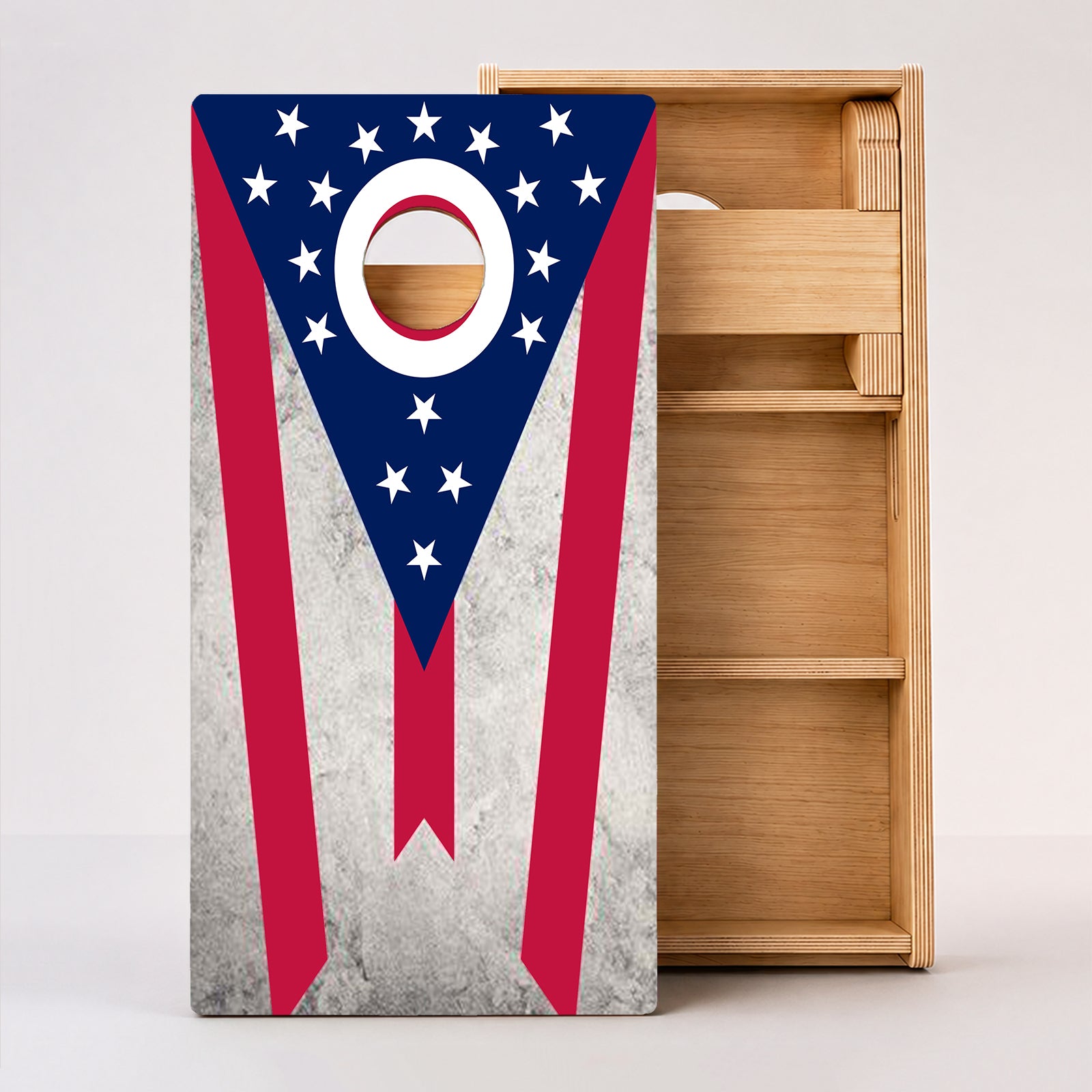 Ohio Flag Professional Cornhole Boards